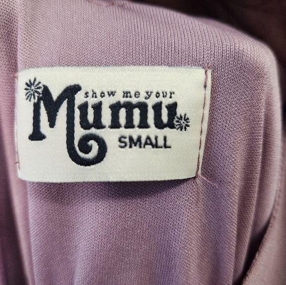 Show Me Your MuMu Kendall Maxi Dress Size Small Womens Antique Rose Low Back - Picture 4 of 6